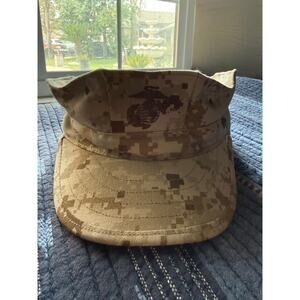 USMC Desert MARPAT Digital Camo Garrison Cover Hat Medium